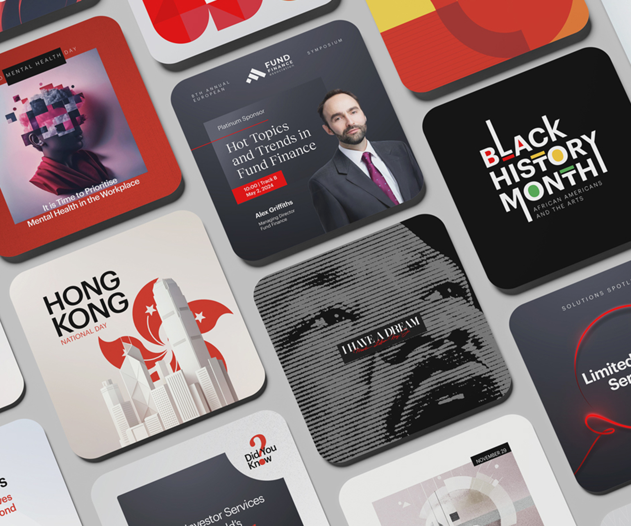 MUFG Investor Services social media design by Evo Creative Studio