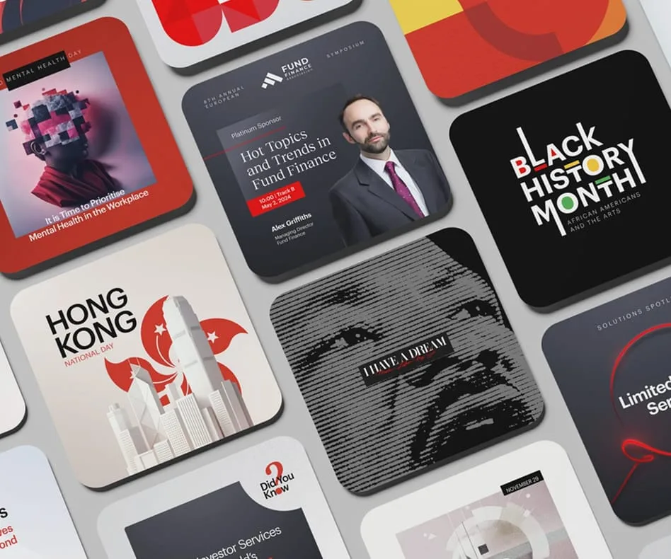 MUFG Investor Services social media design by Evo Creative Studio