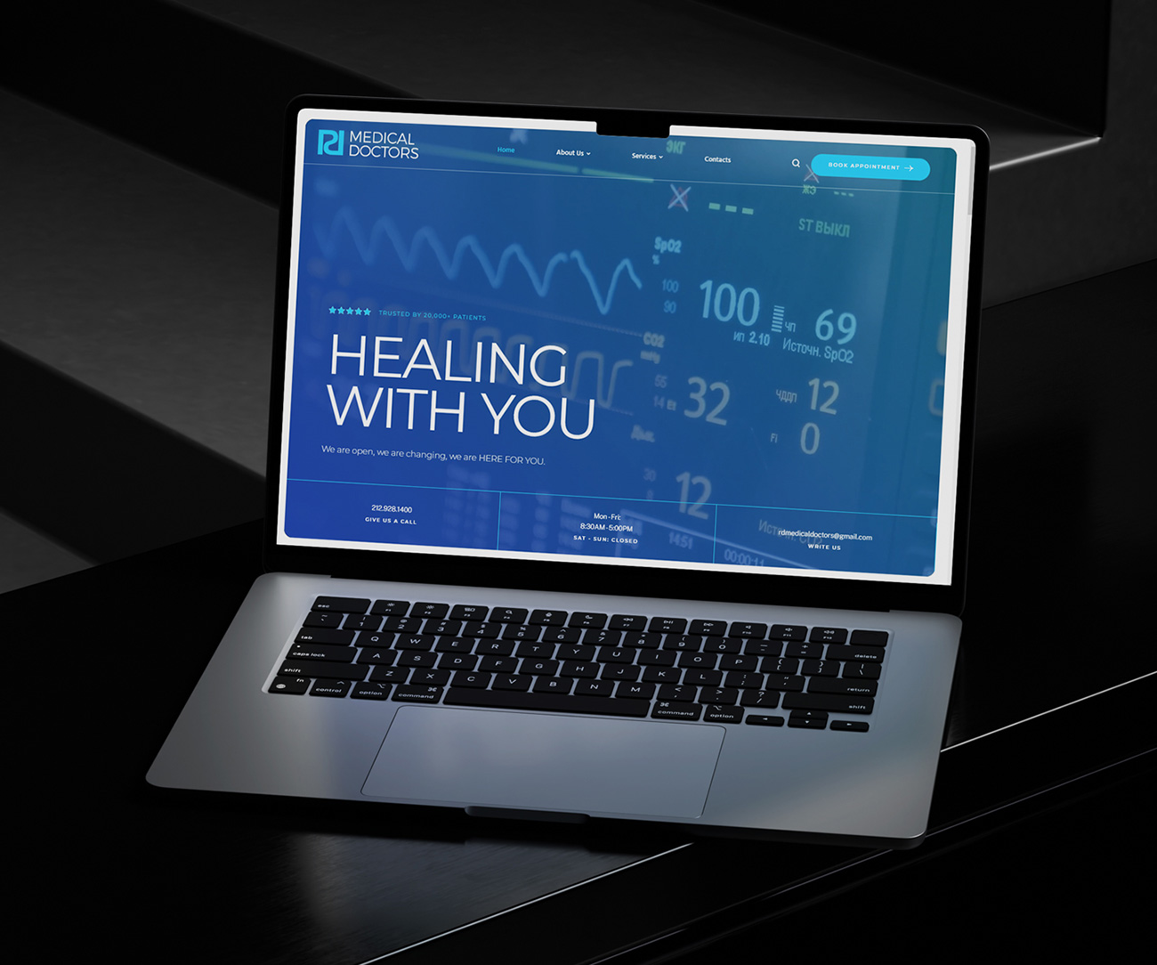 RD Medical Doctors brand identity and website design